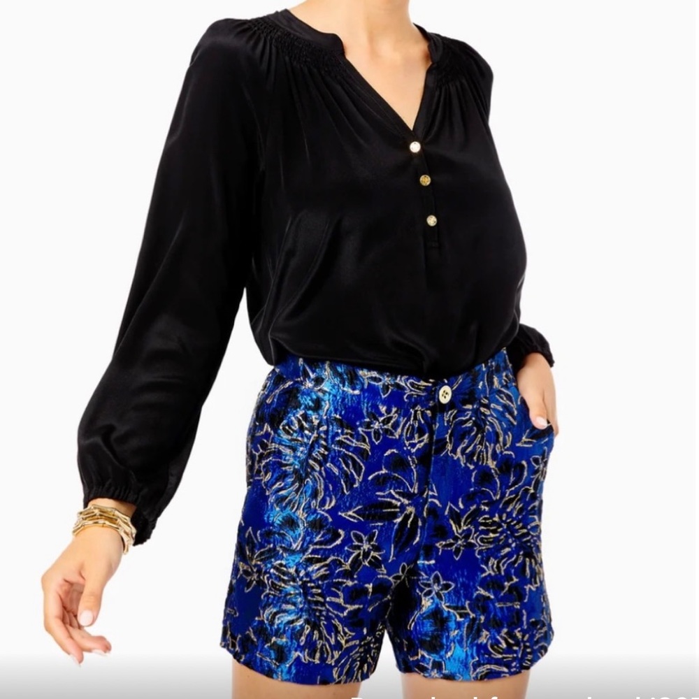 Lilly Pulitzer Callahan High Rise Short Style #011796 Blue Grotto Size 14